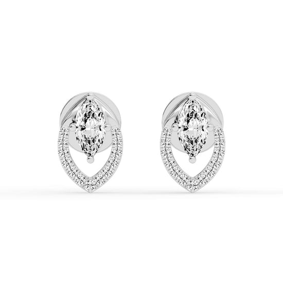 Virelle Spark – Marquise Halo Earrings