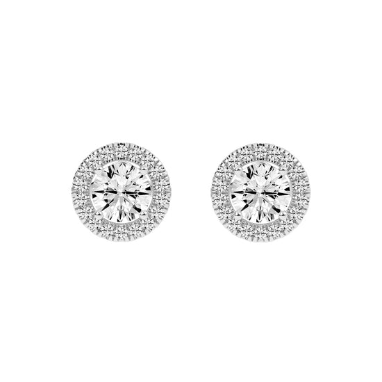 Luna Gleam – Double Halo Studs