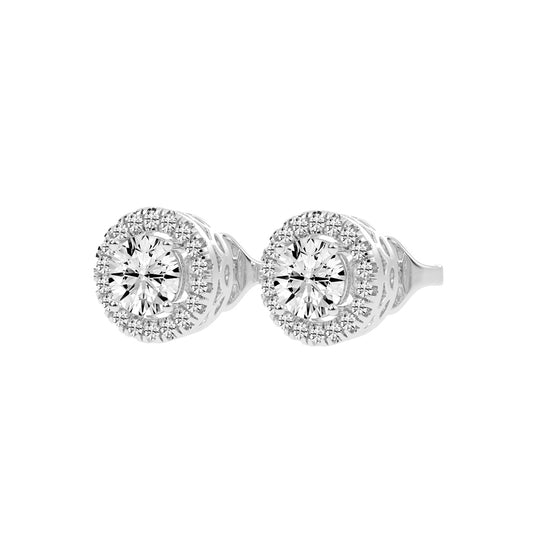 Luna Gleam – Double Halo Studs