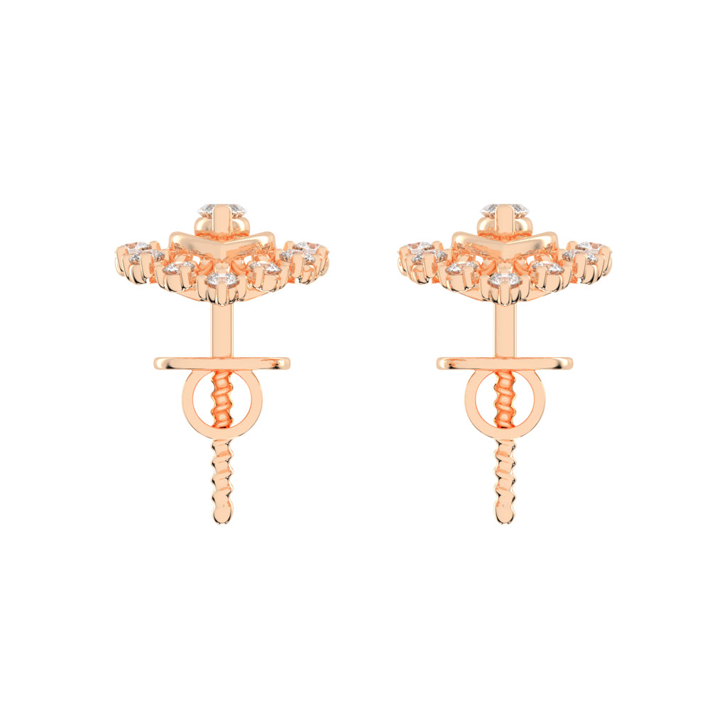 Radiant Marquise Burst Diamond Cluster Studs