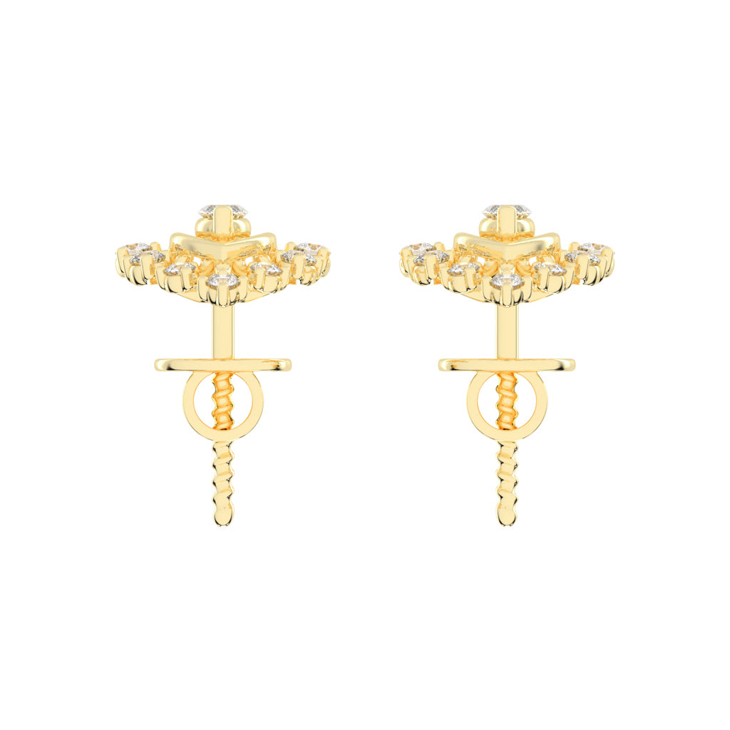 Radiant Marquise Burst Diamond Cluster Studs