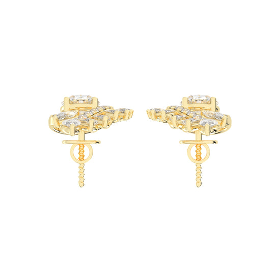 Radiant Cascade Marquise Fan Diamond Studs
