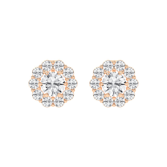 Concentric Radiance Multi-Halo Diamond Studs