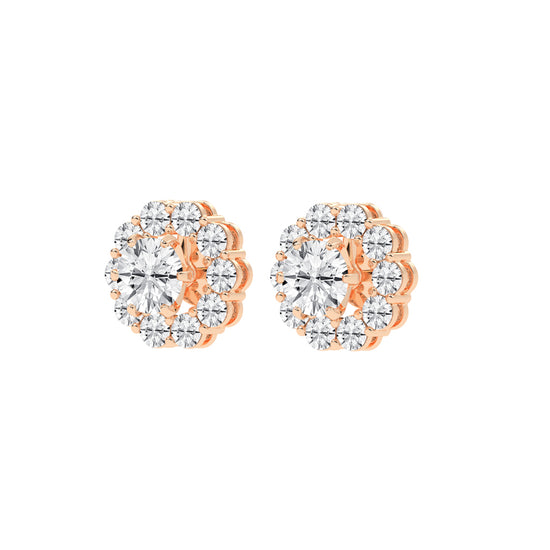 Concentric Radiance Multi-Halo Diamond Studs