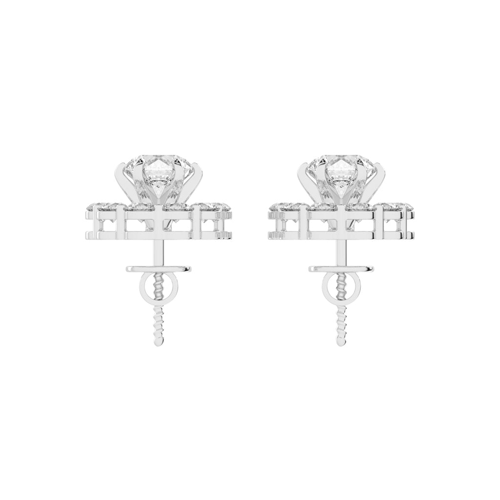 Concentric Radiance Multi-Halo Diamond Studs