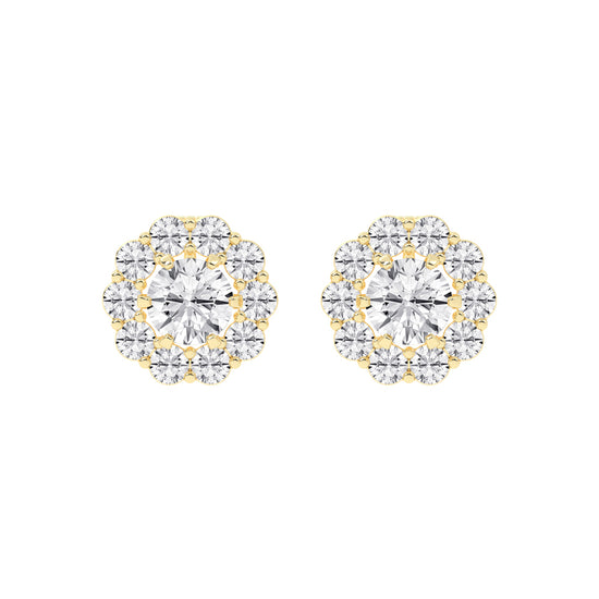 Concentric Radiance Multi-Halo Diamond Studs