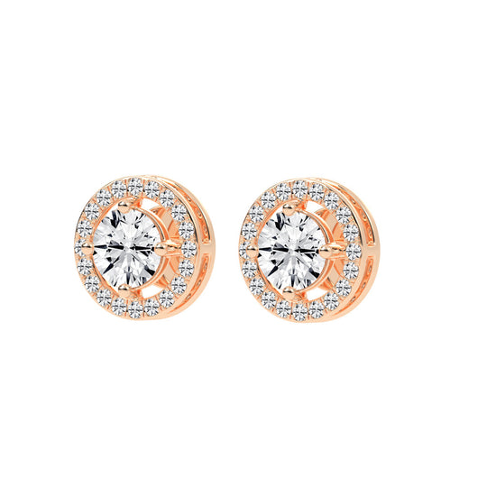 Caelina Grace Lab Diamond Stud Earrings