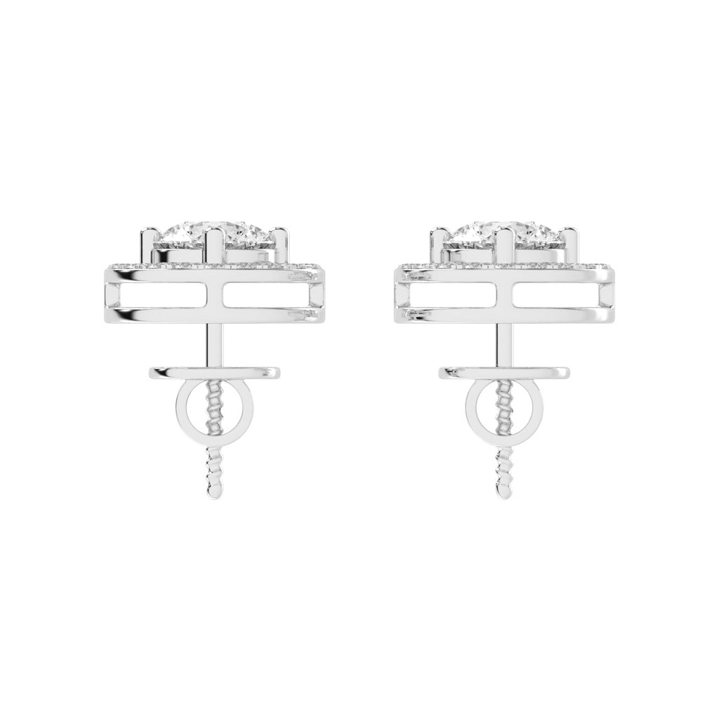 Caelina Grace Lab Diamond Stud Earrings