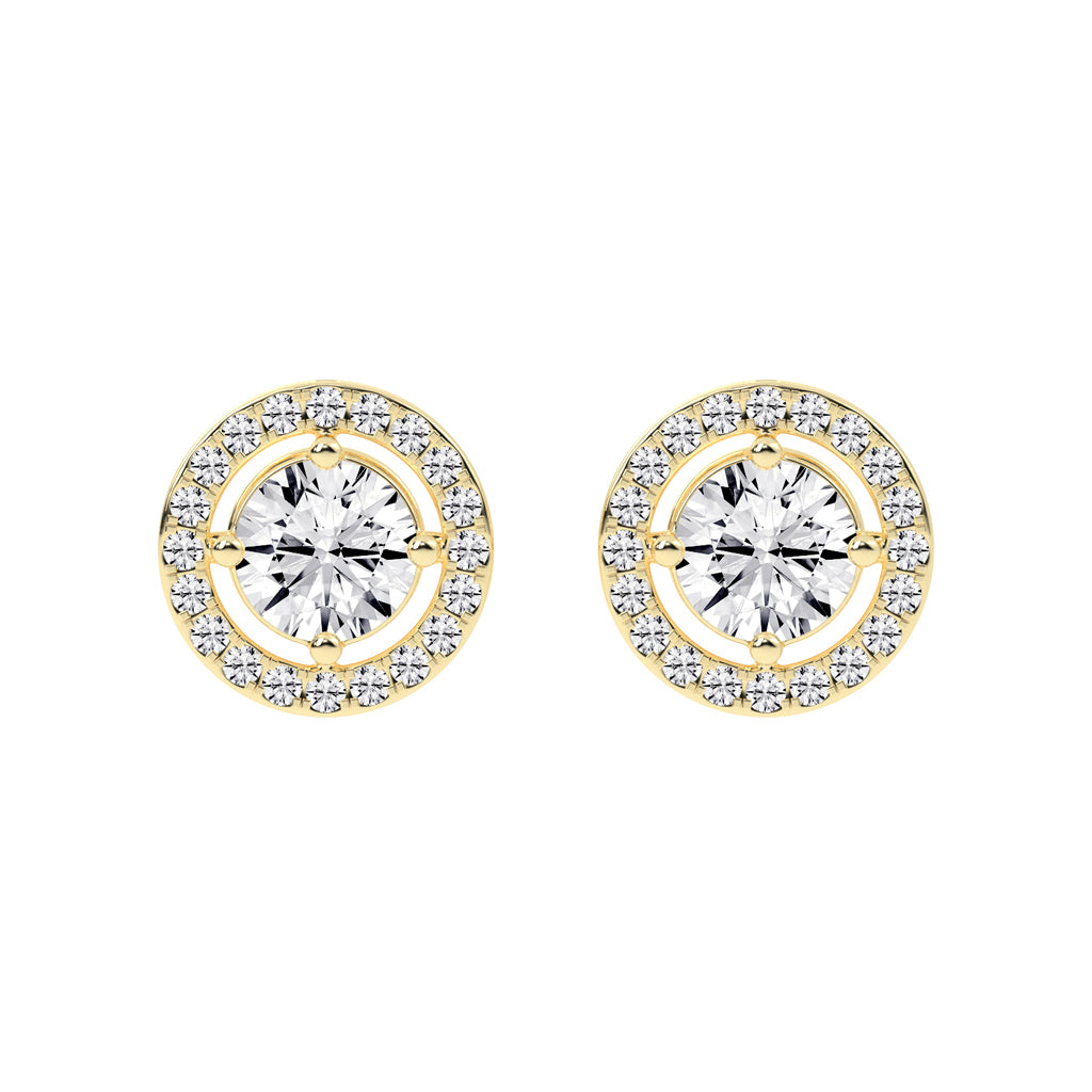 Caelina Grace Lab Diamond Stud Earrings