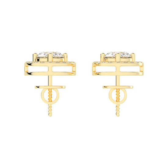 Caelina Grace Lab Diamond Stud Earrings