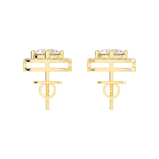Caelina Grace Lab Diamond Stud Earrings
