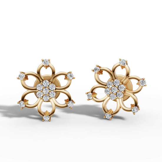 Starlight Petal Cluster Earrings