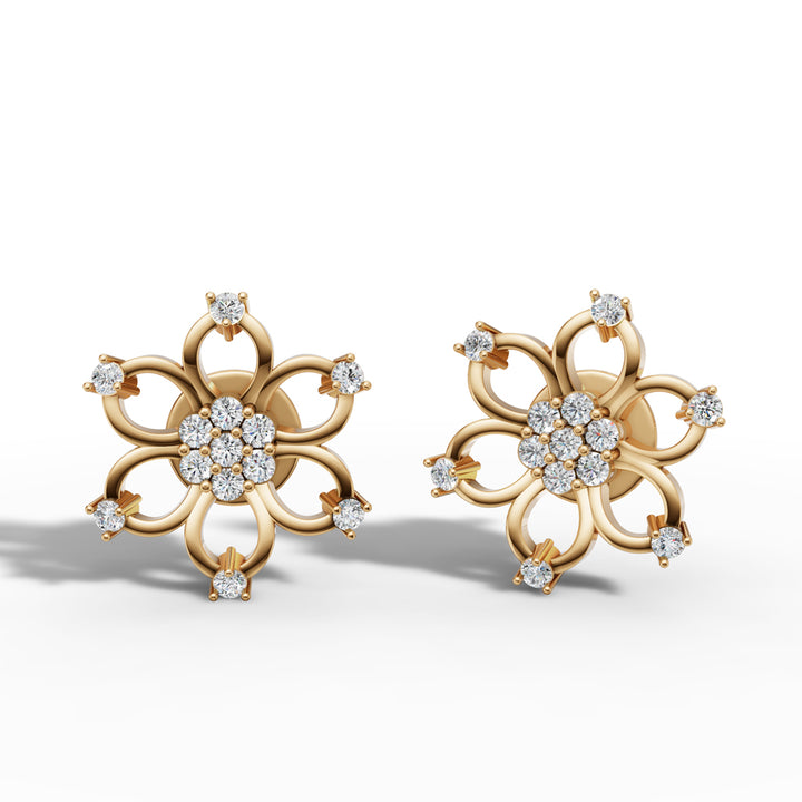 Starlight Petal Cluster Earrings