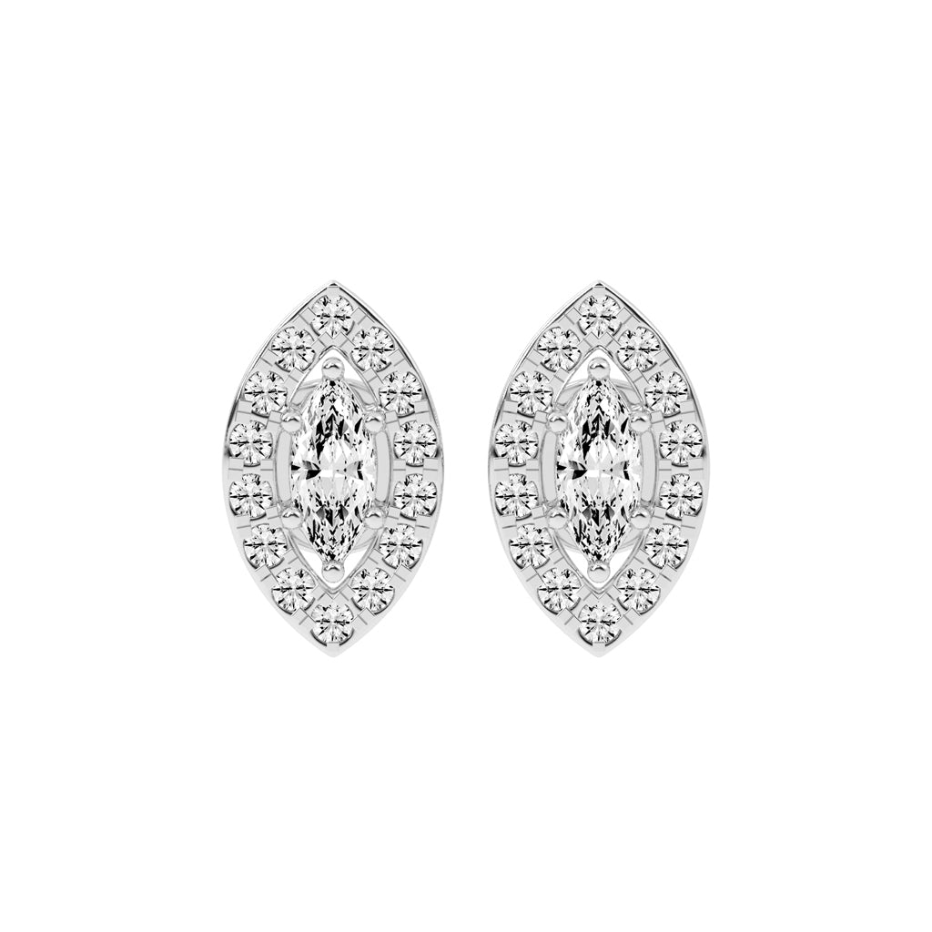 "Aurora Bloom" Marquise Statement Earrings