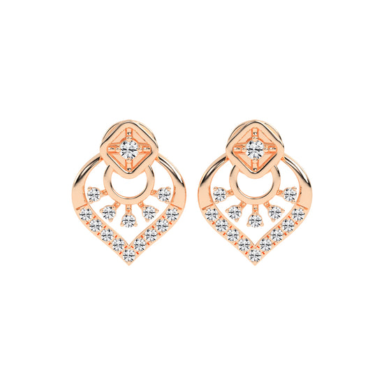 Arched Blossom Sparkle Earrings