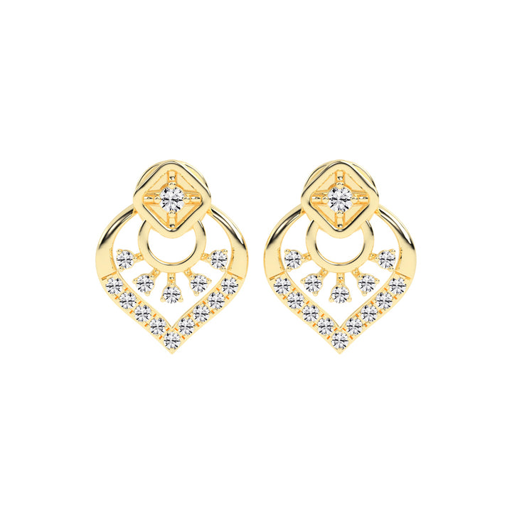 Arched Blossom Sparkle Earrings