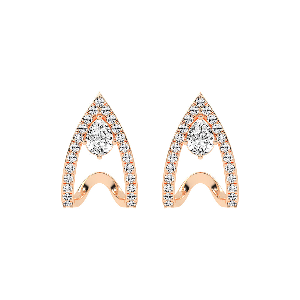 Apex Sparkle Contour Earrings