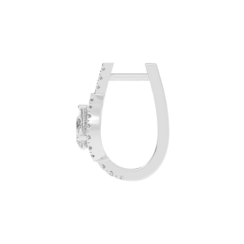 "Tear of Light" Pavé Accent Earrings