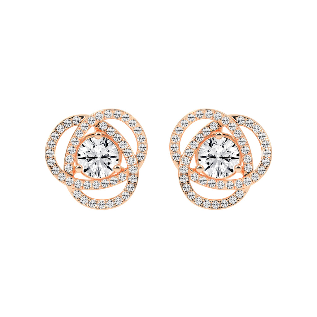 Dazzling Blossom Stud Earrings