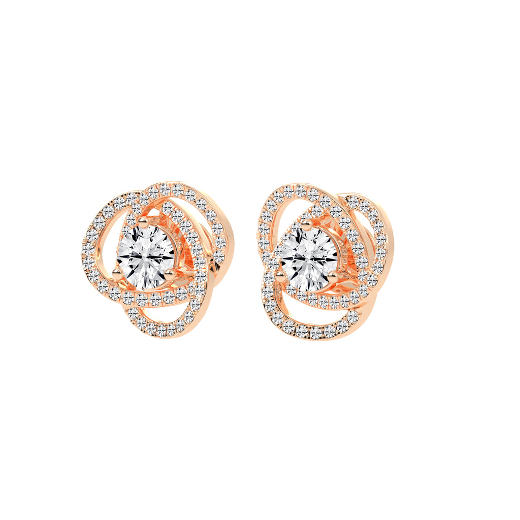 Dazzling Blossom Stud Earrings