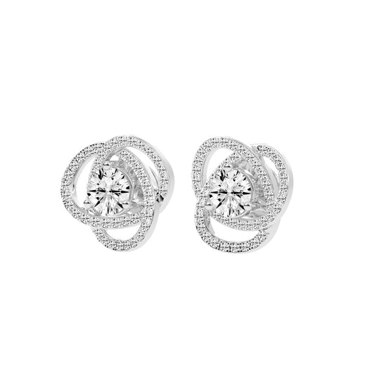 Dazzling Blossom Stud Earrings
