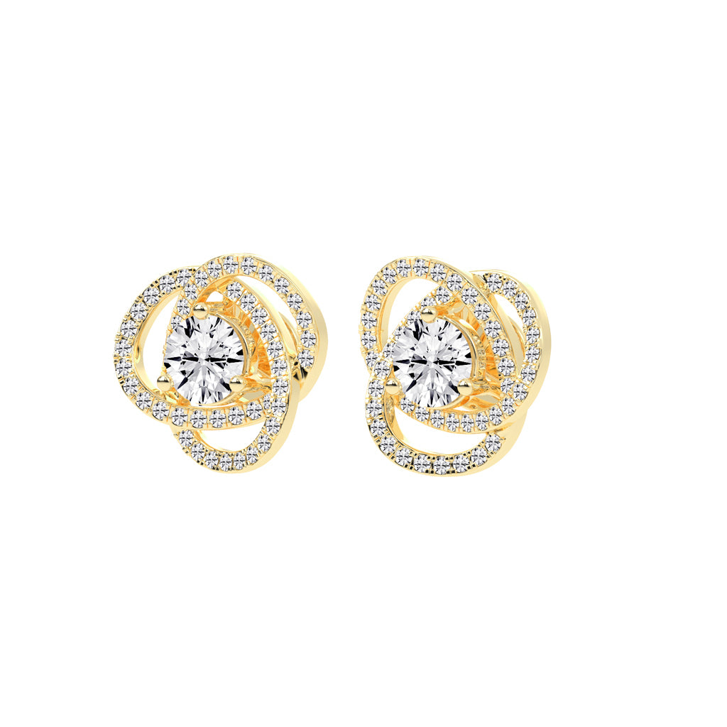 Dazzling Blossom Stud Earrings