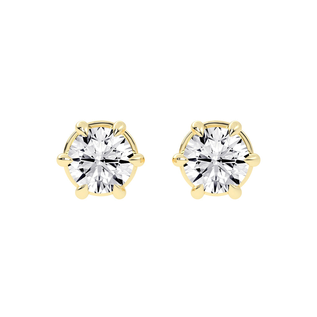 Wonderful Round Shape Studs Earrings