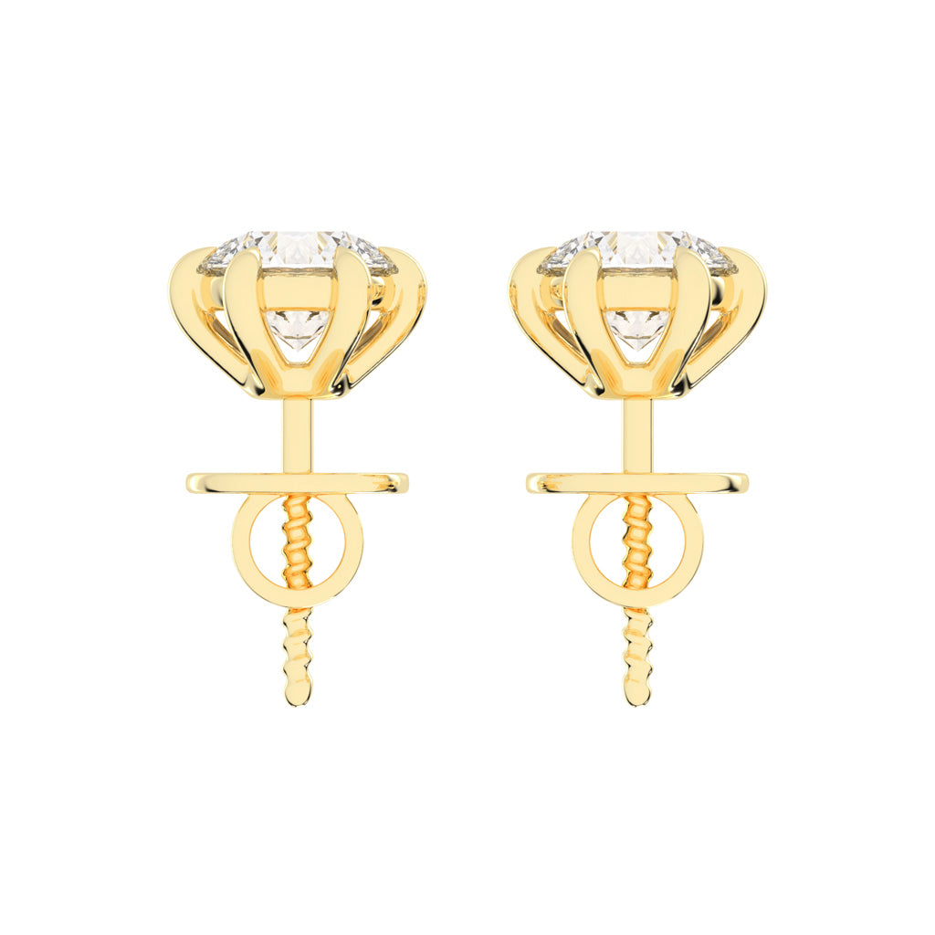 Wonderful Round Shape Studs Earrings