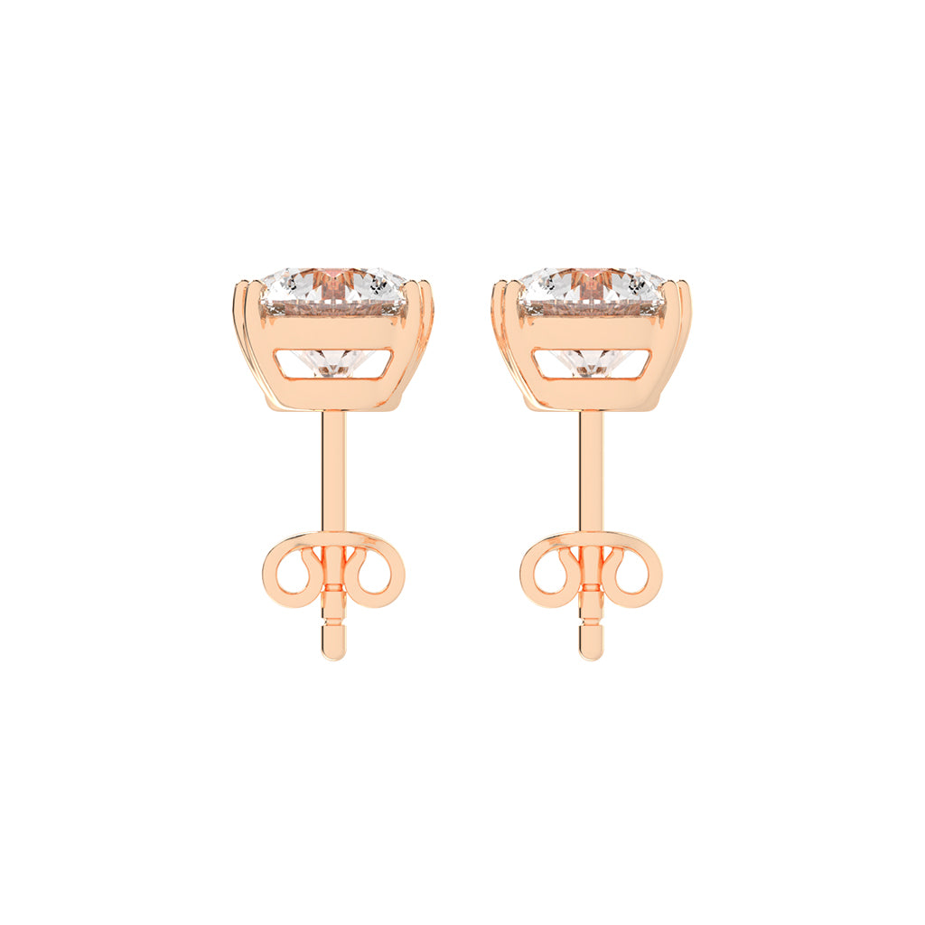 Classic Three-Prong Stud Earrings