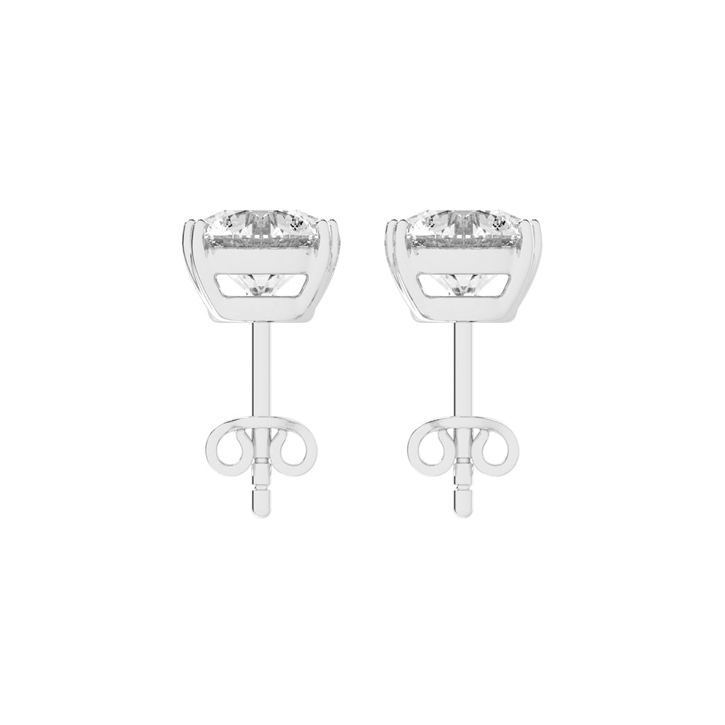 Classic Three-Prong Stud Earrings