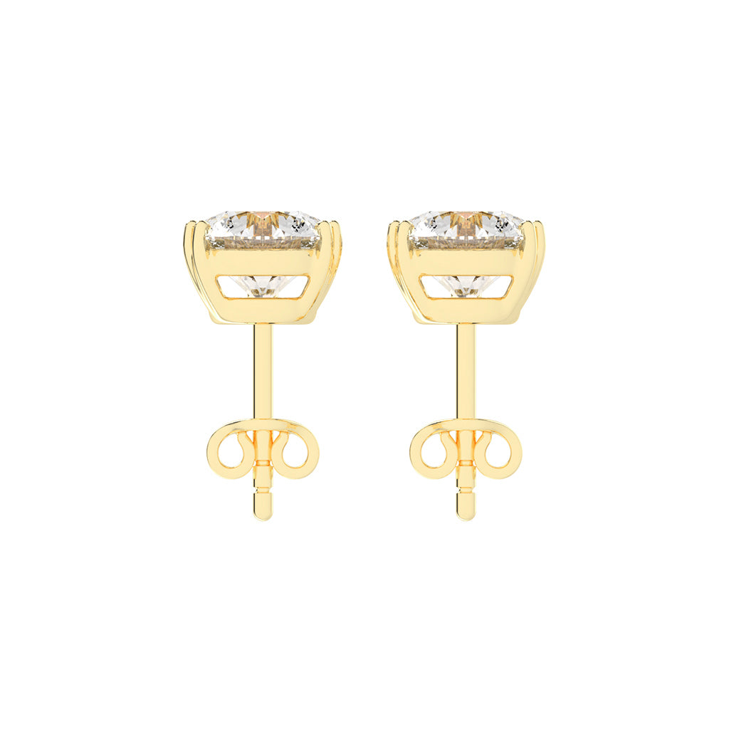 Classic Three-Prong Stud Earrings