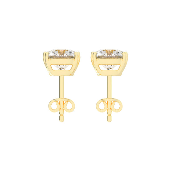 Classic Three-Prong Stud Earrings