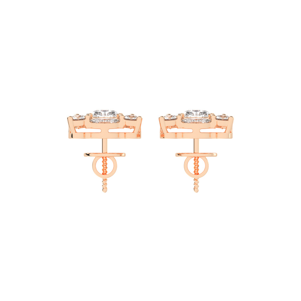 Radiant Cluster Stud Earrings