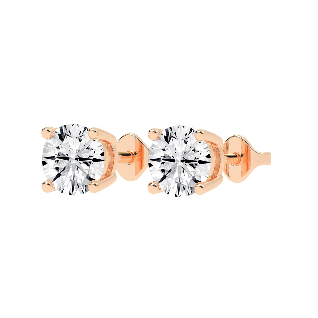 The Blush Solitaire Studs