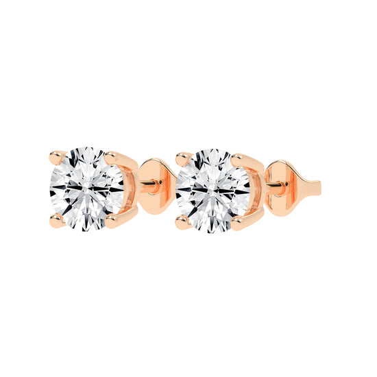 The Blush Solitaire Studs