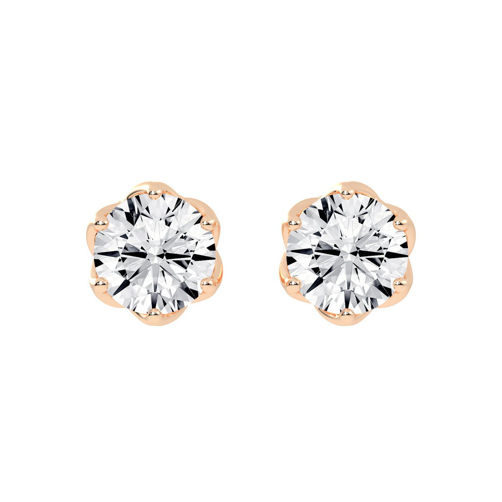 PetalGlow Diamond Studs