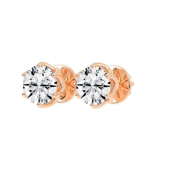 PetalGlow Diamond Studs