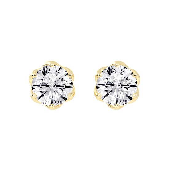 PetalGlow Diamond Studs