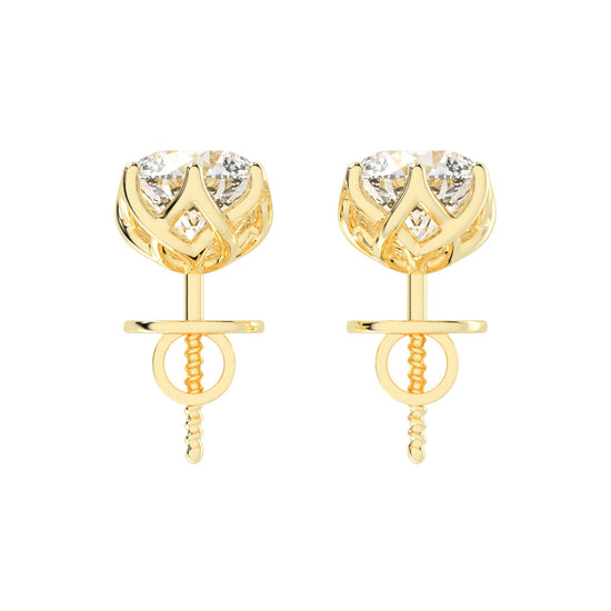 PetalGlow Diamond Studs