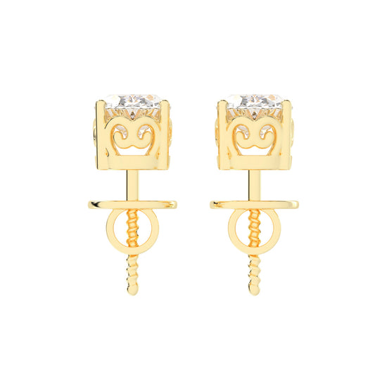 Artisan Blossom Diamond Solitaire Studs