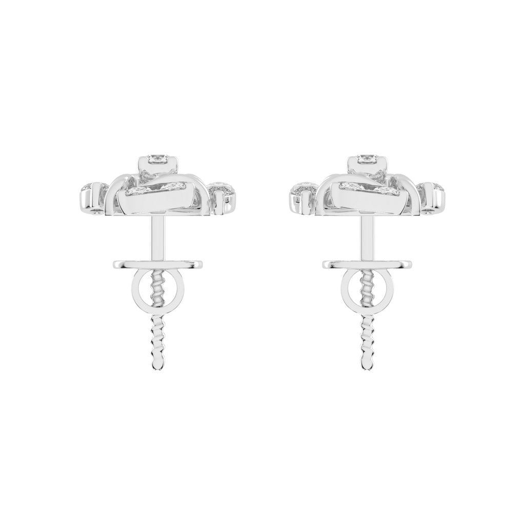 Celestial Marquise Bloom Diamond Cluster Studs