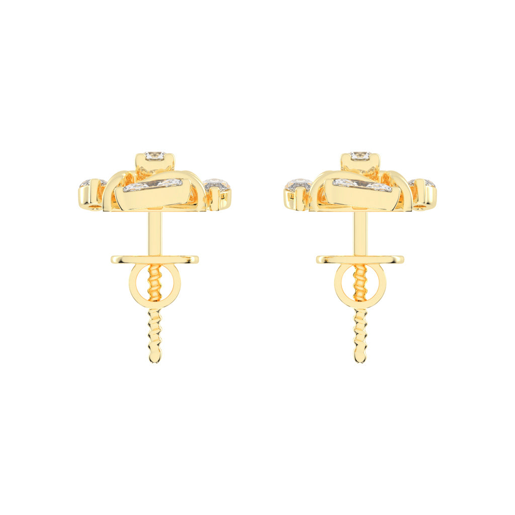 Celestial Marquise Bloom Diamond Cluster Studs