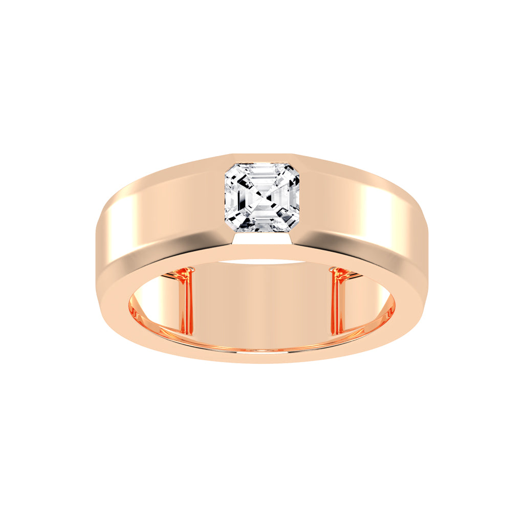 1Ct Asscher Shape Rings