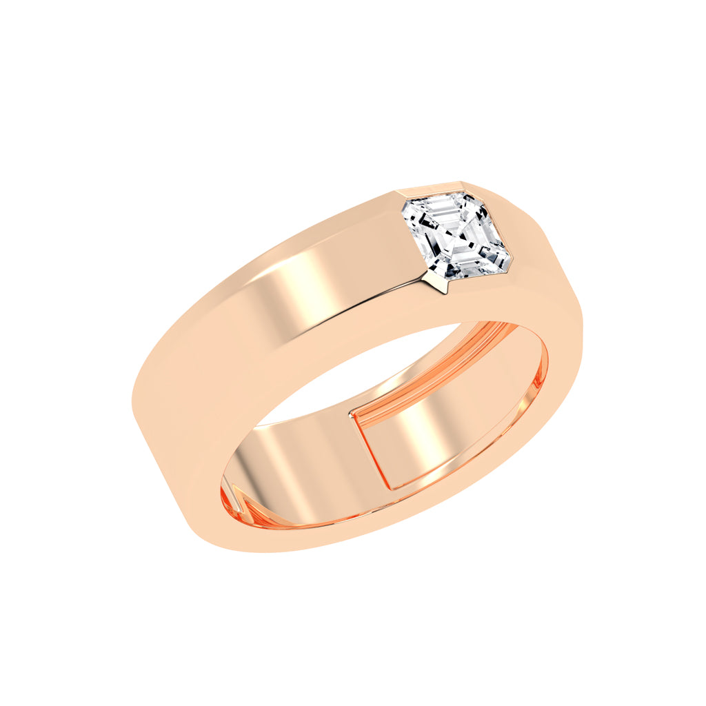 1Ct Asscher Shape Rings