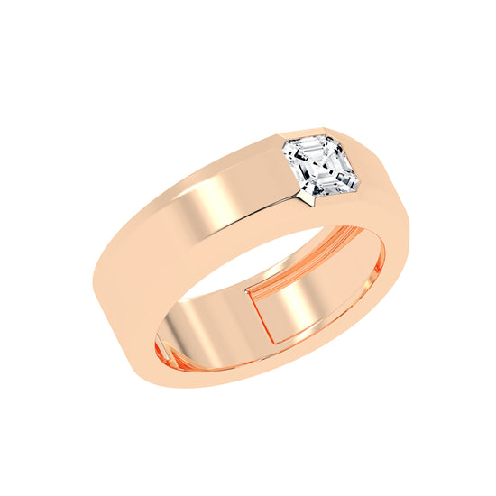 1Ct Asscher Shape Rings