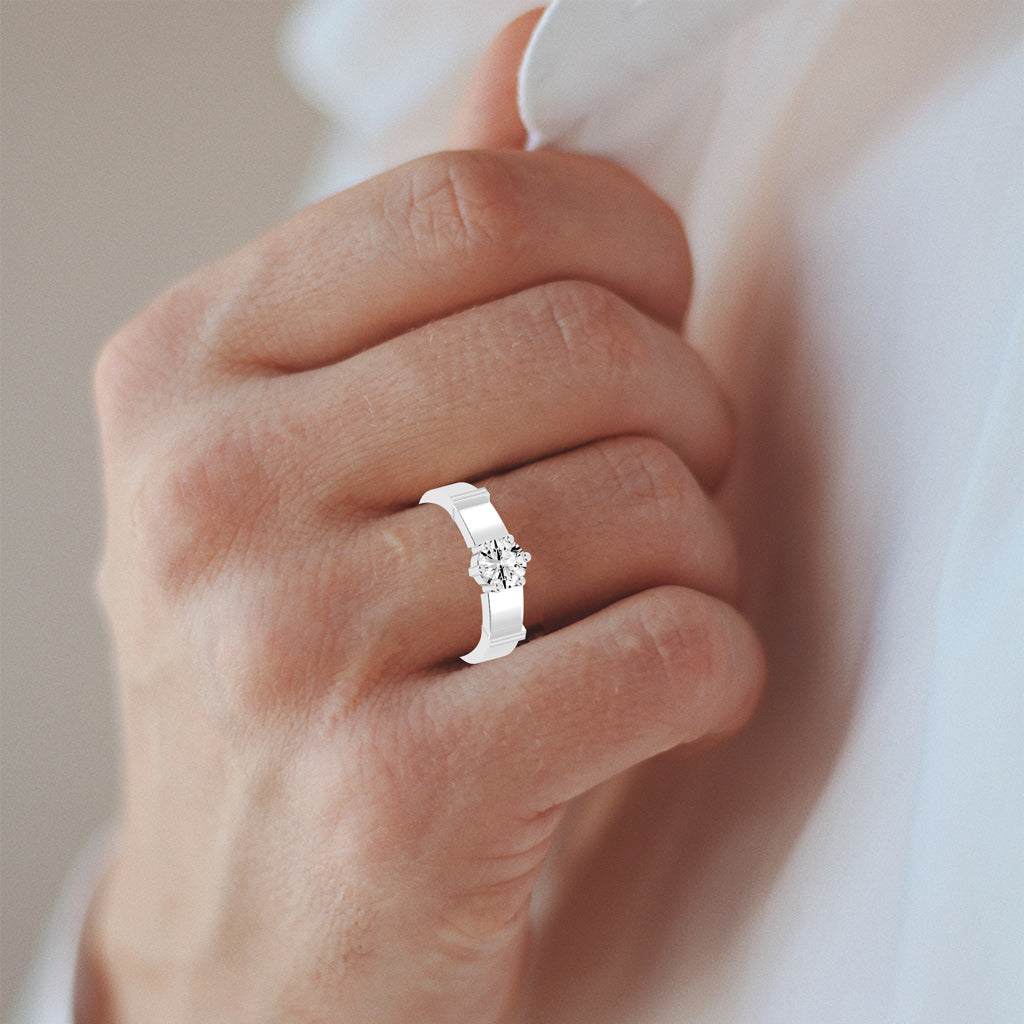 0.75Ct Round Shape Rings