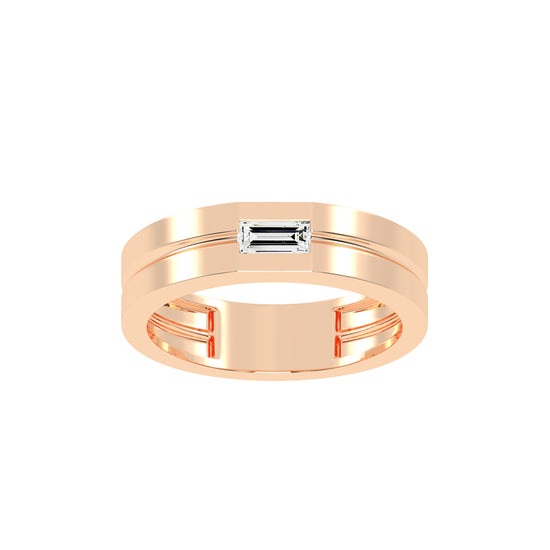 Twirling Elegance Buguette Shape Rings