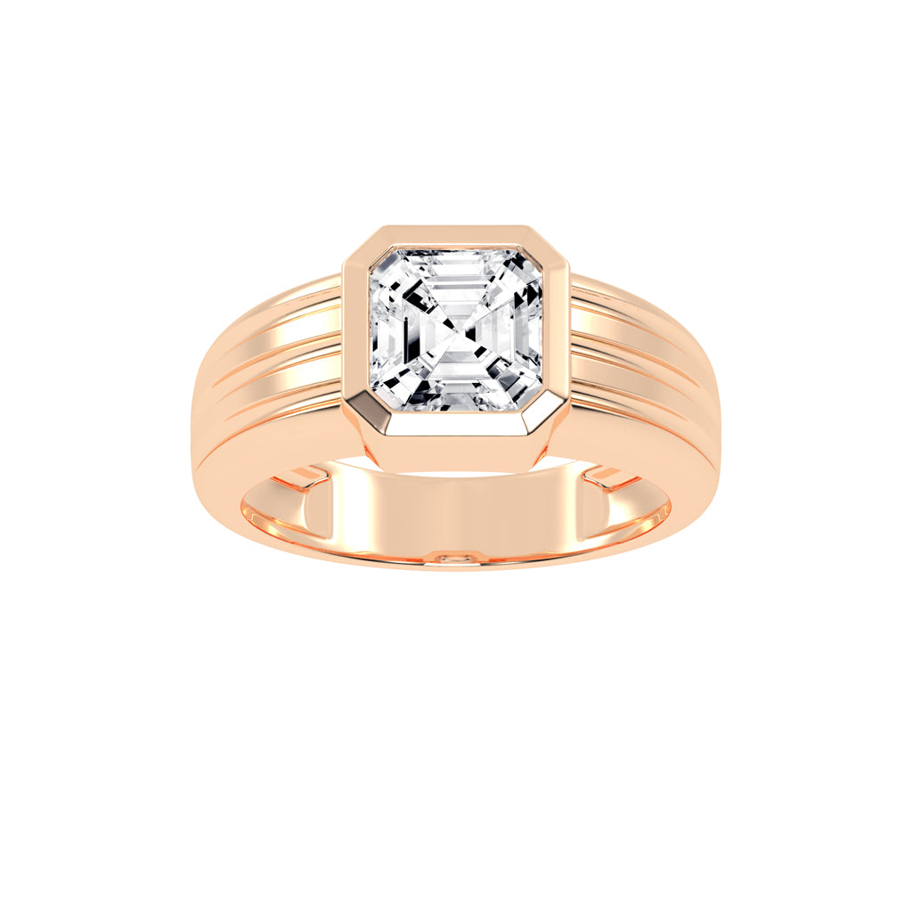 2.50Ct Asscher Shape Rings
