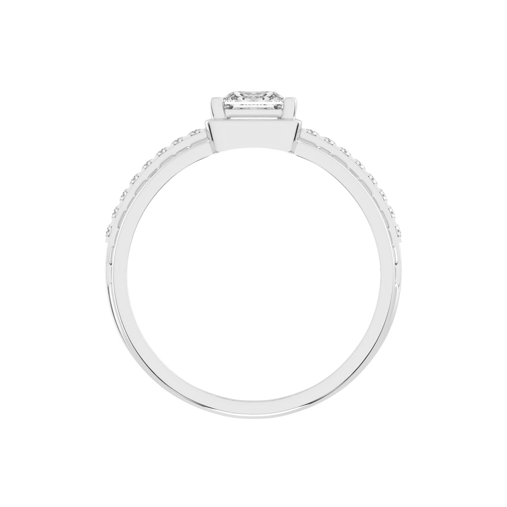 1Ct Princess Cut Solitaire
