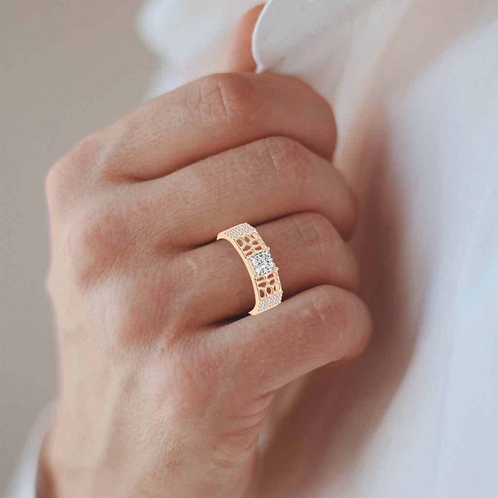 1.50Ct Princess Shape Solitaire